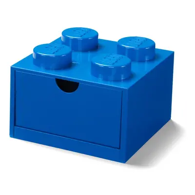 Modrý stolní box se zásuvkou LEGO®, 15 x 16 cm