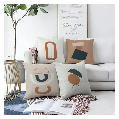 Sada 4 povlaků na polštáře Minimalist Cushion Covers Luka, 55 x 55 cm