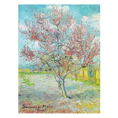 Obraz - reprodukce 30x40 cm Pink Peach Trees, Vincent van Gogh – Fedkolor