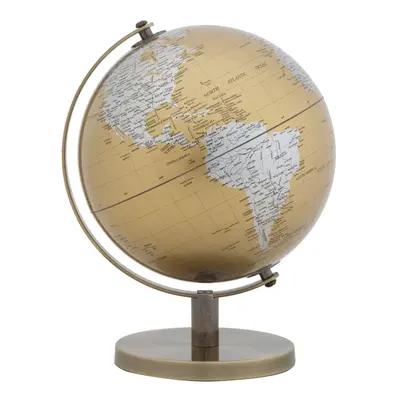 Stolní dekorace ve zlato-stříbrné barvě Mauro Ferretti Globe, výška 28 cm