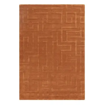 Vlněný koberec v cihlové barvě 160x230 cm Maze – Asiatic Carpets