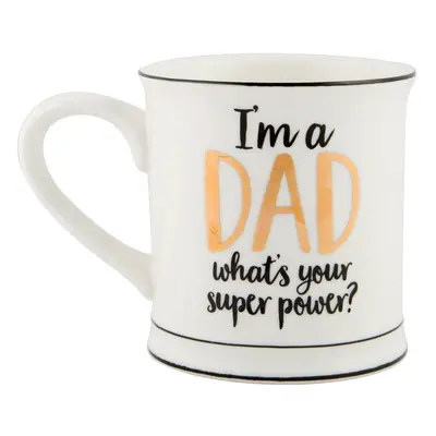 Porcelánový hrnek Sass & Belle Super Dad, 400 ml