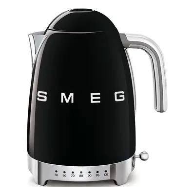 Černá rychlovarná konvice z nerezové oceli 1,7 l Retro Style – SMEG