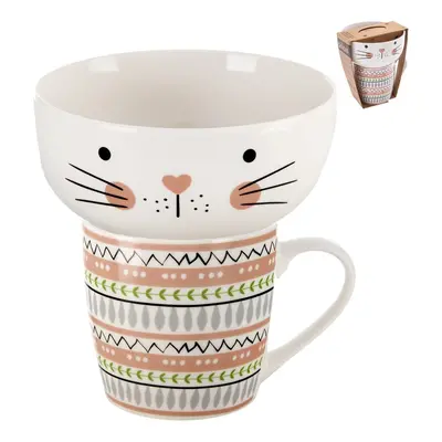 Porcelánový set hrnku a misky 2 ks 350 ml – Orion