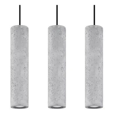 Betonové závěsné svítidlo Nice Lamps Fadre, délka 40 cm