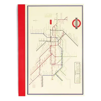 Zápisník 60 str. formát A6 Heritage Tube Map – Rex London