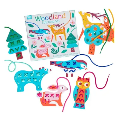 Kreativní sada Stitching set Woodland – Rex London