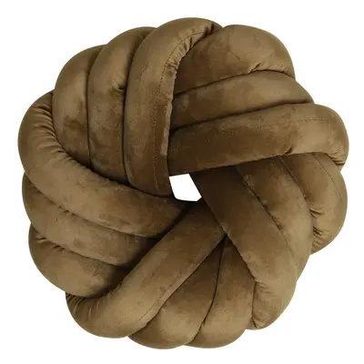 Sametový dekorační polštář ø 33 cm Knot – Light & Living