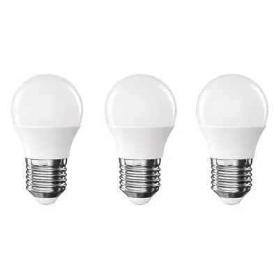 Teplé bílé LED žárovky v sadě 3 ks E27, 4 W – EMOS