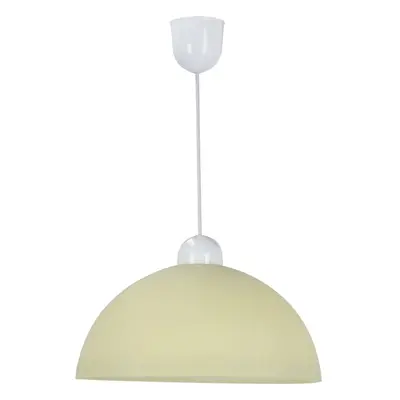 Krémové závěsné svítidlo se skleněným stínidlem ø 22 cm Vanilia – Candellux Lighting