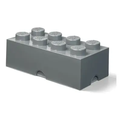 Dětský tmavě šedý úložný box LEGO® Rectangle