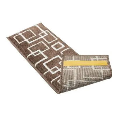 Hnědé nášlapy na schody v sadě 13 ks 22x73 cm Geometric – Mila Home