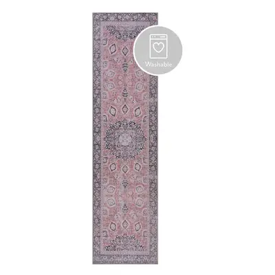 Růžový pratelný koberec běhoun 60x230 cm FOLD Somerton – Flair Rugs