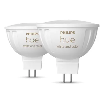 Smart žárovky v sadě 2 ks GU 5,3, 6 W White and color ambiance – Philips Hue