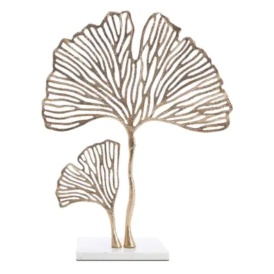 Kovová soška (výška 48 cm) Leaf – Light & Living