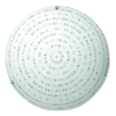 Bílé stropní svítidlo se skleněným stínidlem ø 30 cm Circle – Candellux Lighting