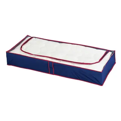 Plastové úložné boxy pod postel v sadě 4 ks 100x45x15 cm Deep Blue – Maximex