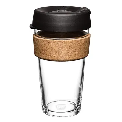 Černo-hnědý cestovní hrnek 454 ml Brew Cork Black L – KeepCup