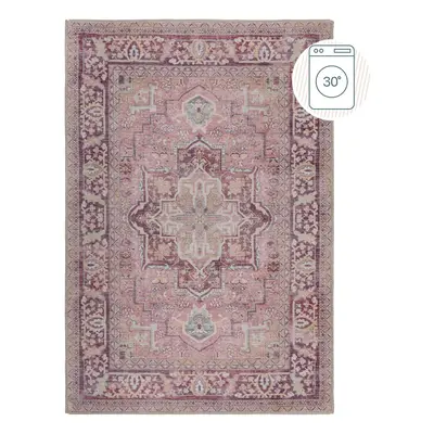 Světle červený pratelný koberec s příměsí recyklovaných vláken 120x170 cm Windsor – Flair Rugs