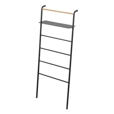 Černý věšák s poličkou YAMAZAKI Tower Ladder