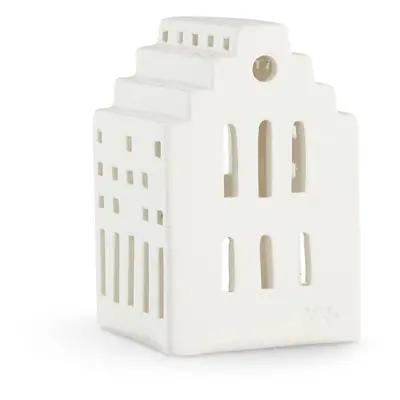 Bílá keramická lucerna Kähler Design Long Church, výška 10 cm