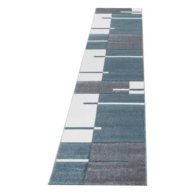 Modro-šedý běhoun 80x300 cm Hawaii – Ayyildiz Carpets