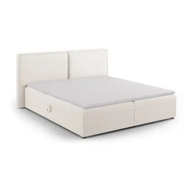 Krémová boxspring postel s úložným prostorem 180x200 cm Arendal – Cosmopolitan Design