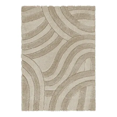 Béžový ručně tkaný koberec z recyklovaných vláken 160x230 cm Velvet – Flair Rugs