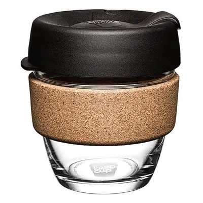 Černo-hnědý cestovní hrnek 227 ml Brew Cork Black S – KeepCup