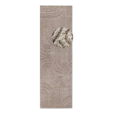 Béžový běhoun 80x240 cm Chappe Beige – Elle Decoration