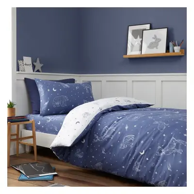 Flanelové dětské povlečení do postýlky 120x150 cm Starlight Animals – Bianca