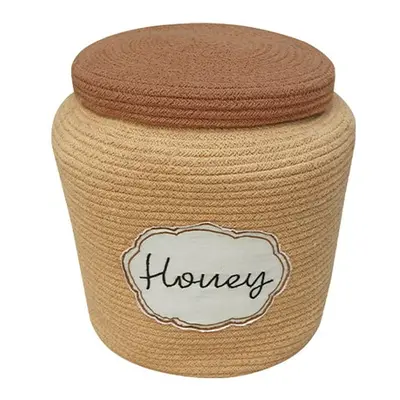 Světle hnědý látkový dětský koš na hračky ø 28x27 cm Honey Pot – Lorena Canals