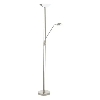 Šedá LED stojací lampa se skleněným stínidlem (výška 180 cm) BAYA LED – EGLO