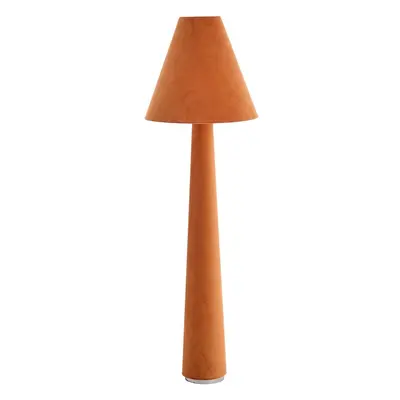 Oranžová stojací lampa s textilním stínidlem (výška 168 cm) Devia – Light & Living