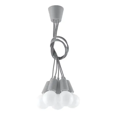 Šedé závěsné svítidlo ø 25 cm Rene – Nice Lamps