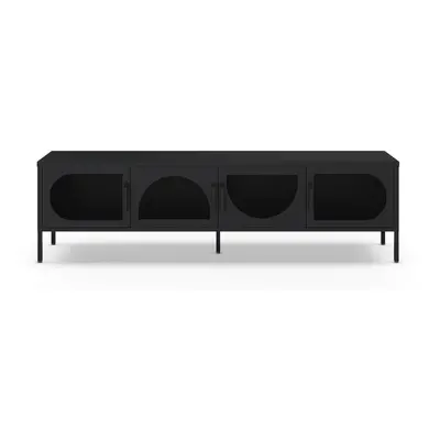 Černý TV stolek 180x50 cm Tayra – Marckeric