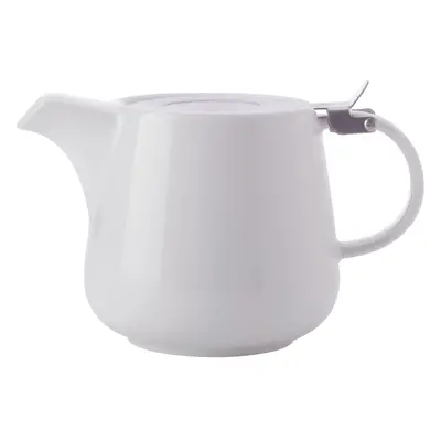 Bílá porcelánová čajová konvice se sítkem Maxwell & Williams Basic, 1,2 l