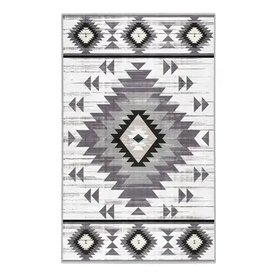 Světle šedý pratelný koberec 120x180 cm Ethnic Geo – Mila Home