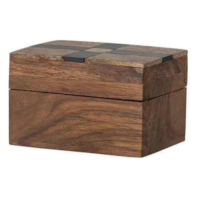 Hnědý dekorativní dřevěný úložný box 6,5x4,5x4 cm Cemile – Bloomingville