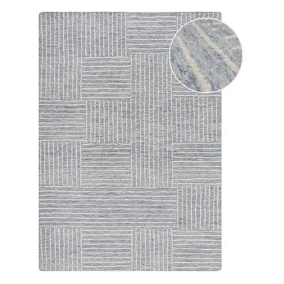 Světle modrý ručně tkaný vlněný koberec 80x150 cm Memphis Wool – Flair Rugs