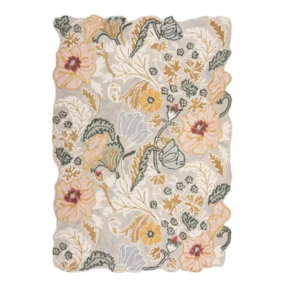 Světle růžový ručně tkaný vlněný koberec 160x230 cm Daphne Shaped Floral – Flair Rugs