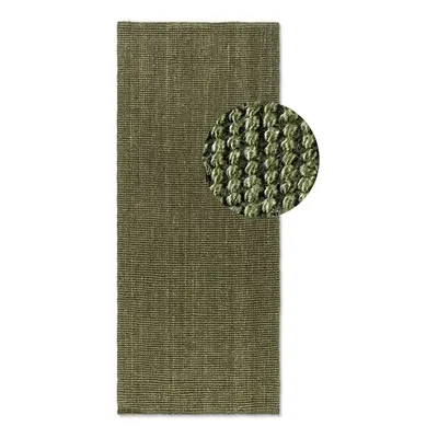 Khaki jutový běhoun 80x200 cm Bouclé – Hanse Home