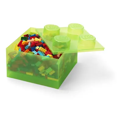 Zelený plastový dětský úložný box 25x25x18 cm – LEGO®