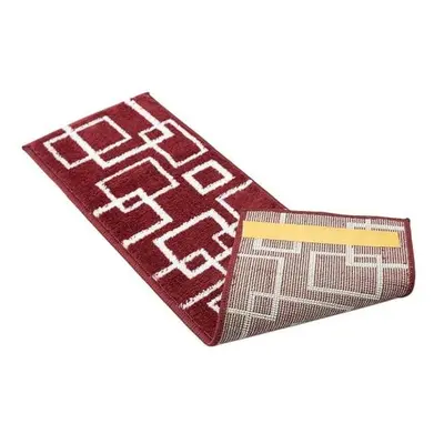 Červené nášlapy na schody v sadě 13 ks 22x73 cm Geometric – Mila Home