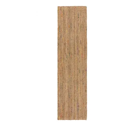 Ručně tkaný jutový běhoun v přírodní barvě 60x230 cm Jute Boucle Multi – Flair Rugs