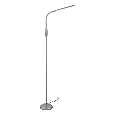 Šedá LED stojací lampa (výška 145 cm) Toro – Trio