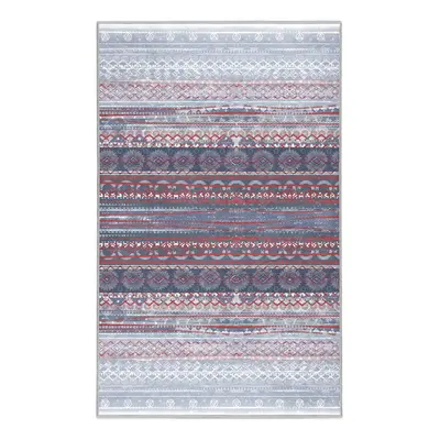 Fialovo-šedý pratelný koberec 80x150 cm Vintage Stripe – Mila Home