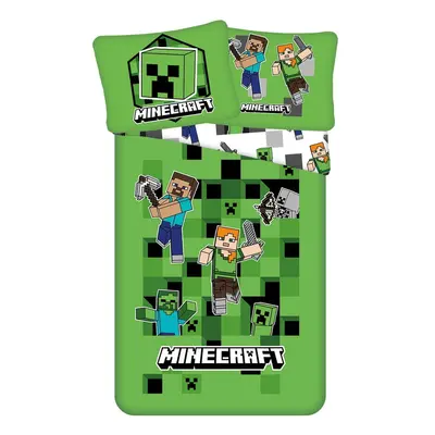 Dětské povlečení na jednolůžko z mikrovlákna 140x200 cm Minecraft – Jerry Fabrics