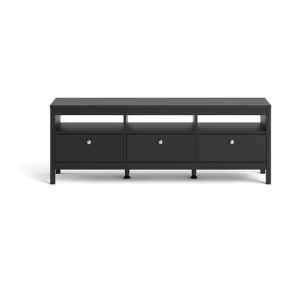 Černý TV stolek 151x54 cm Madrid – Tvilum