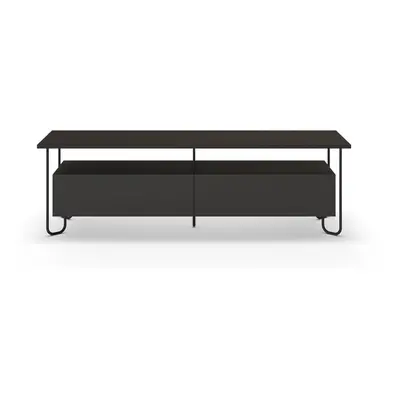 Černý TV stolek 150x45 cm Dilly – Marckeric